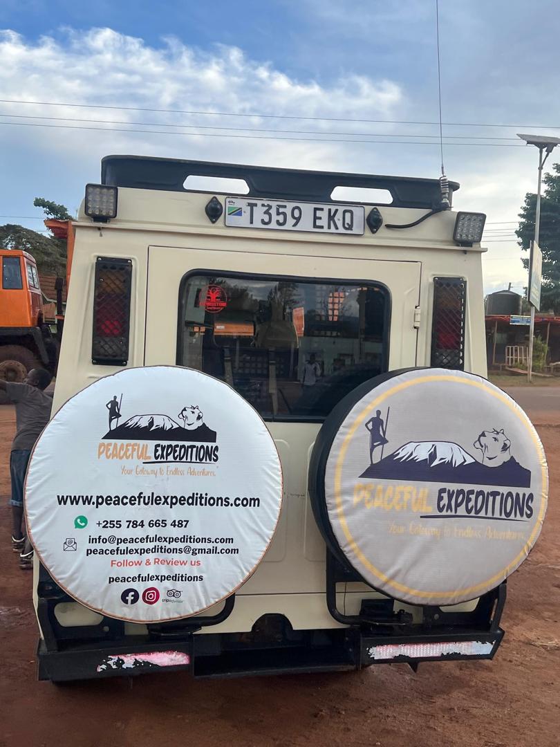 Peaceful Safari Vehicle in Tanzania